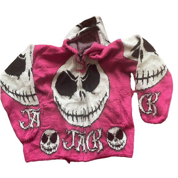 TEJIDOS RUMINAHUI Jack Skellington Hoodie Pink - Picture 1 of 15